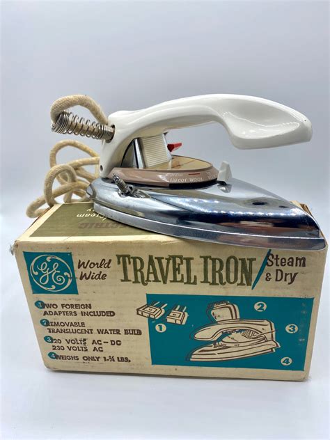 Vintage 1960s Blanco Ge F39 World Wide Steam And Dry Travel Iron Etsy