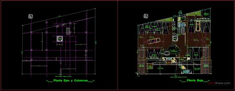 Modern 7 Story Apartment Building Autocad File Free Download