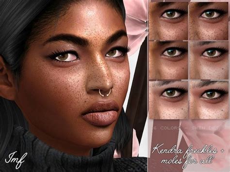 Imf Kendra Moles And Freckles By Izziemcfire Sims 4 Skins