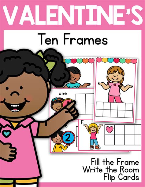 Valentines Ten Frames 1 20 Write The Room Flip Cards Made By Teachers