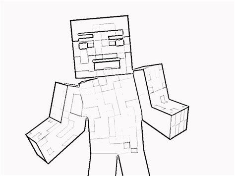 Diamond Armor Minecraft Steve Coloring Pages Amanda Gregory S