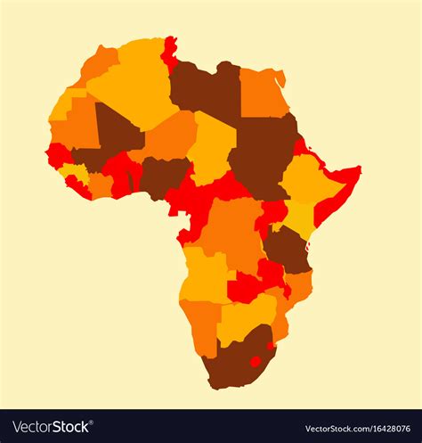 Africa Map Royalty Free Vector Image Vectorstock