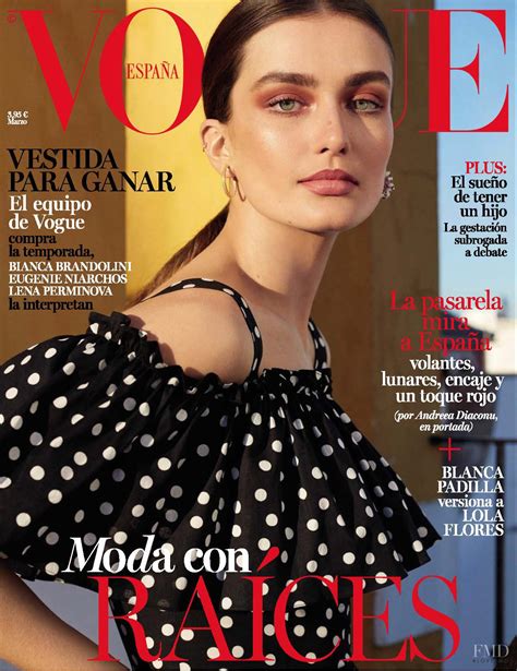 Cover Of Vogue Spain With Andreea Diaconu March 2017 Id41544