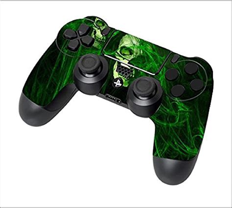 Gaming Controller Green Skull Compatible With Ps4 Console Etsy