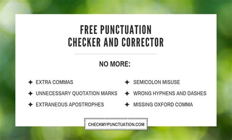 This free grammar and punctuation checker and corrector suggest the. Free Punctuation Checker and Corrector Online No Download ...