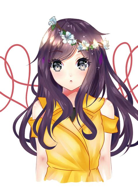 Yellow Anime Yellow Eyes Long Hair Anime Girl Hd Anime 4k