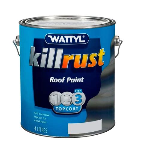 Wattyl Killrust Roof Paint Red 4l