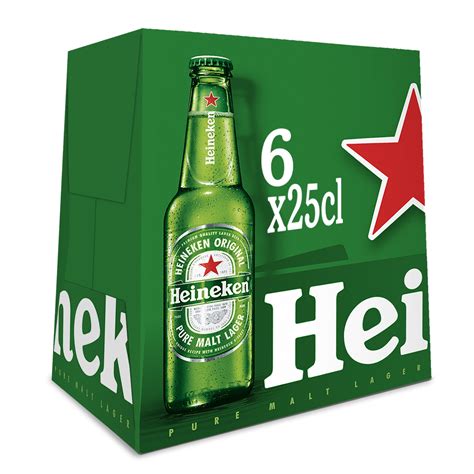 Cerveza Heineken Lager Pack De 6 Botellas De 25 Cl Heineken