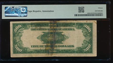 Ac 1934a 500 Five Hundred Dollar Bill New York Pmg 15 Net Ebay