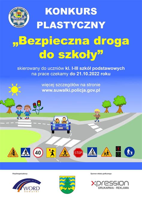 Konkurs Plastyczny „bezpieczna Droga Do Szkoły” Aktualności Kmp Suwałki