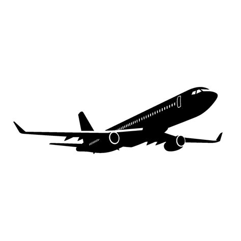 Airplane Silhouette Vector Clipart 29565126 Vector Art At Vecteezy