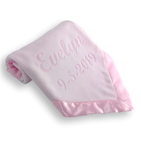 Personalized Newborn Baby Blanket Two Lines Custom Catch