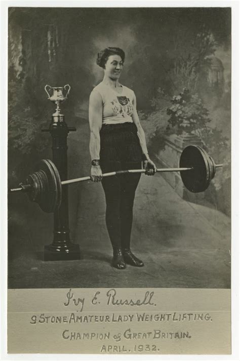 Ivy Russell 9 Stone Amateur Lady Weight Lifting Champion Of Great