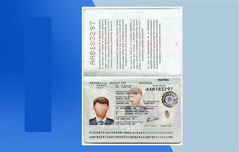 Argentina Passport Psd Template Download Photoshop File