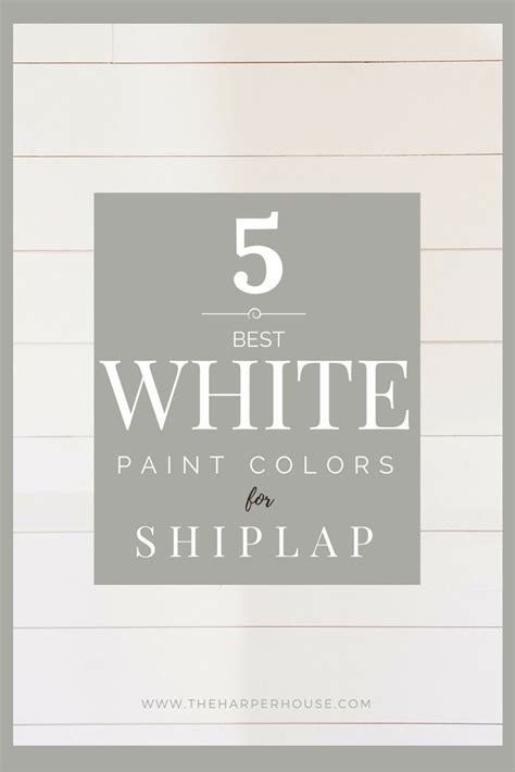 Joanna gaines shiplap paint color. White Paint Colors: 5 Favorites for Shiplap | Painting ...
