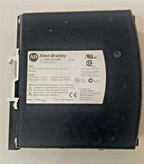 Allen Bradley 1606 Xle120e Series A Essential Power Supply New Ebay