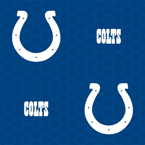 Controversially moving to indianapolis in 1984, the colts had some superstars like eric dickerson vote or rerank this list according to how you think the best indianapolis colts star should be ranked. Indianapolis Colts: Logo Pattern (Blue) - Officially ...