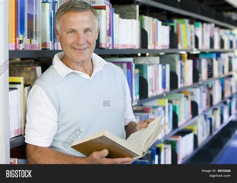 Senior Man Library Image And Photo Free Trial Bigstock