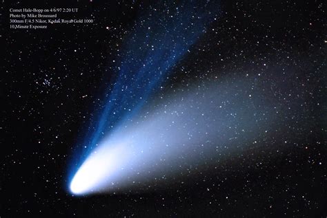 Comet Hale Bopp On April 6th 1997 Mikes Astrophotography Gallery And Blog