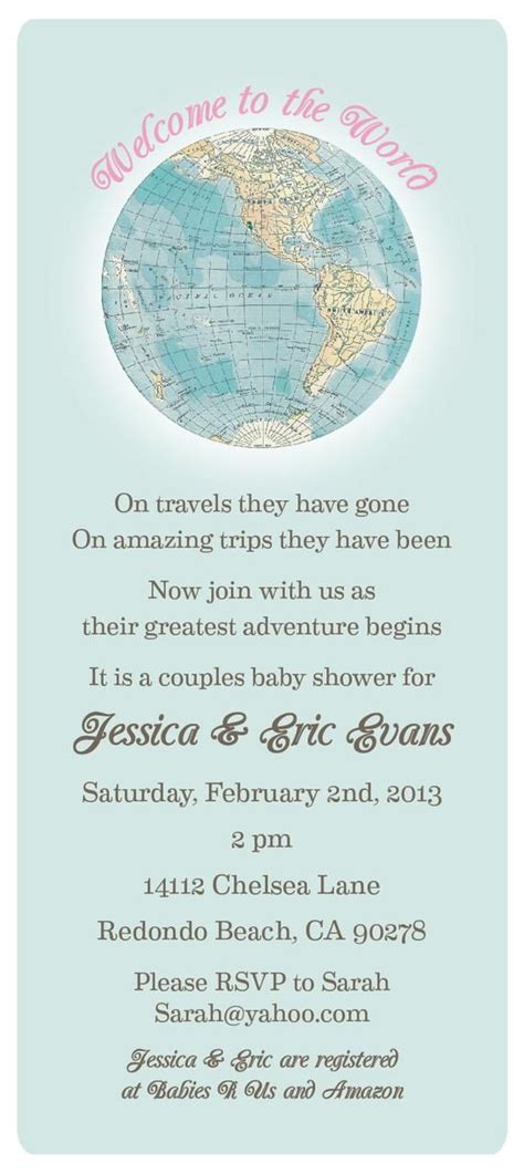 Welcome To The World Baby Shower Invitation And Party Pack Baby