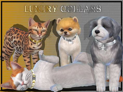 Luxury Collars Sims 4 Pets Sims 4 Luxury Pet