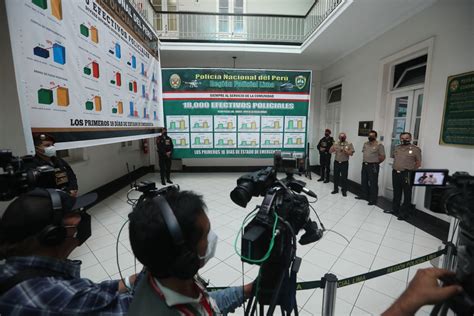 Presentación De Los Resultados De Los Operativos Policiales En Lima