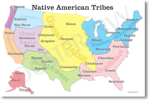 Printable Map Native American Tribes Beautiful Indigenous