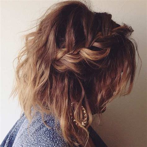 17 Chic Braided Hairstyles For Medium Length Hair Stayglam Messy