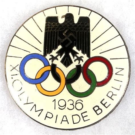 Die ersten offiziellen silberprägungen zu olympia team deutschland tokio: 1936 BERLIN OLYMPICS PARTICIPANTS BADGE. 1936 Berlin Olympic