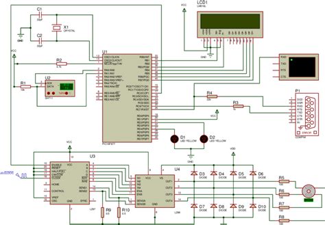 Developed Proteus Isis Project By Using Pic F Microcontroller Download Scientific Diagram