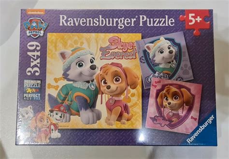 Ravensburger Puzzle Paw Patrol Skye Und Everest 3 X 49 Teile In