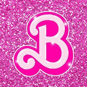 Barbie Logo Letter B Pink Movie Barbie Pin For Sale By Mycutedesings Redbubble