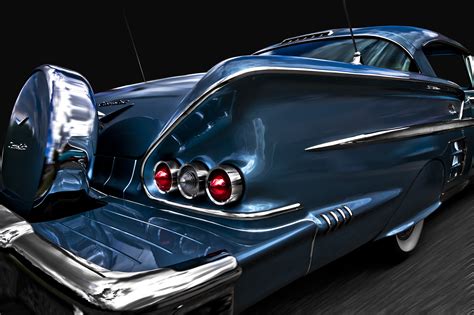 Classical Blue Coupe Back View Hd Wallpaper Wallpaper Flare