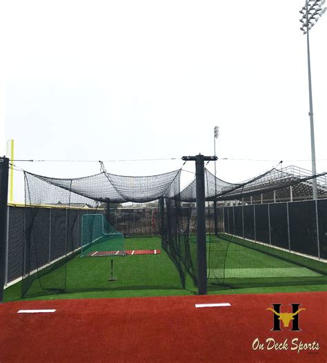Heater sports xtender 36' baseball and softball batting cage net and frame, with built in pitching machine harness for safety (machine not included). On Deck Sports Outdoor Batting Cage Projects | On Deck ...