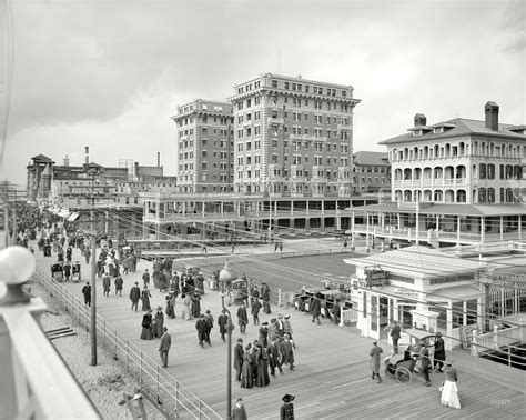 The Jersey Shore Circa 1905 Hotel Chalfonte And Boardwalk Atlantic