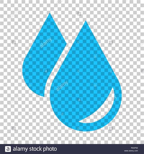 Water Drop Icon In Flat Style Raindrop Vector