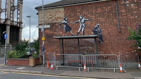 Great Yarmouth Council Removes Banksy Mural Over Trampoline Death Bbc