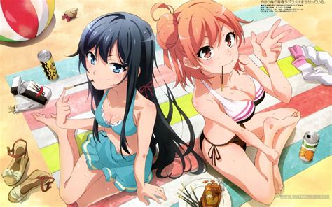 Fond d écran illustration Anime Filles anime plage Gros seins