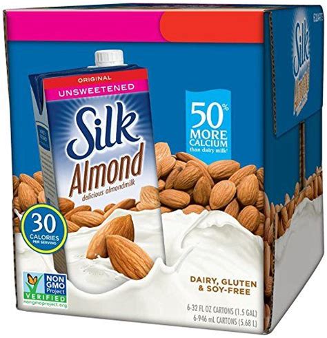 Silk Almond Milk Unsweetened Original Ounce Pack Of Read