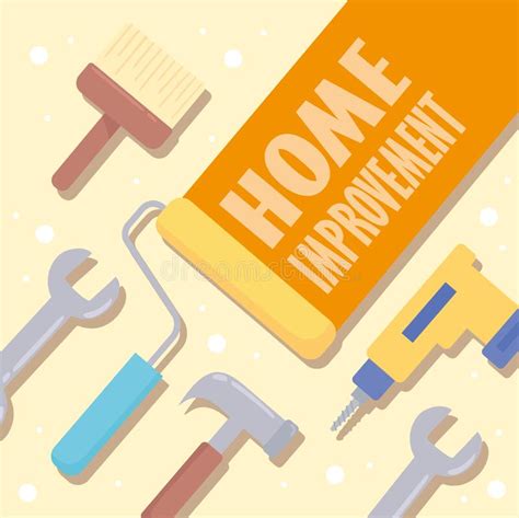 Home Improvement And Crafting Tools Stock Vector Illustration Of