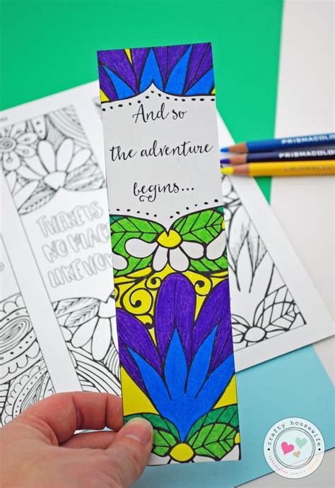 It will shed light on how life is not meant to be one specific way, and how when we let go of that notion, things will make more sense. Free Printable Adult Coloring Page With Bookmarks ...