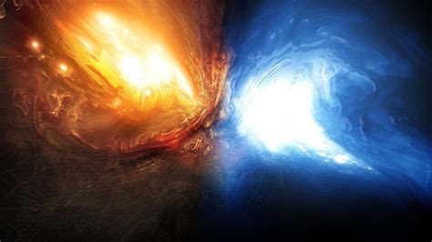 Hd Wallpaper Fire And Water Abstract Fire And Ice Wallpaper More