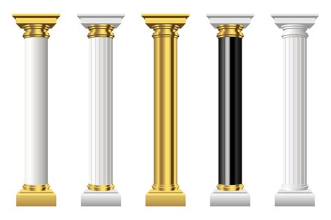 Temple Pillar Vector Art Icons And Graphics For Free Download