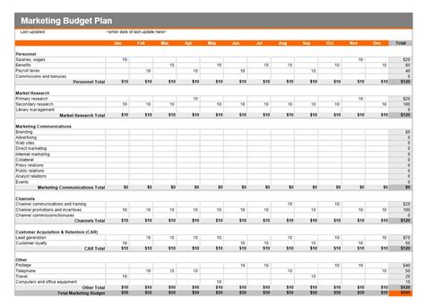 11 Budget Template In Excel Excel Templates Excel Tem