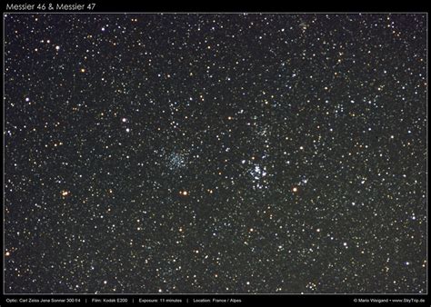 Skytripde Astrofotografie Von Mario Weigand Messier 46 And Messier 47