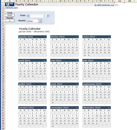 Plantilla De Calendarios Anuales En Excel Para Mac Descargar