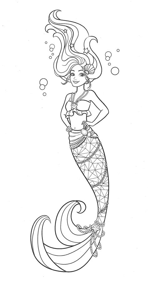 Beautiful Barbie Mermaid Coloring Pages Xcolorings My XXX Hot Girl