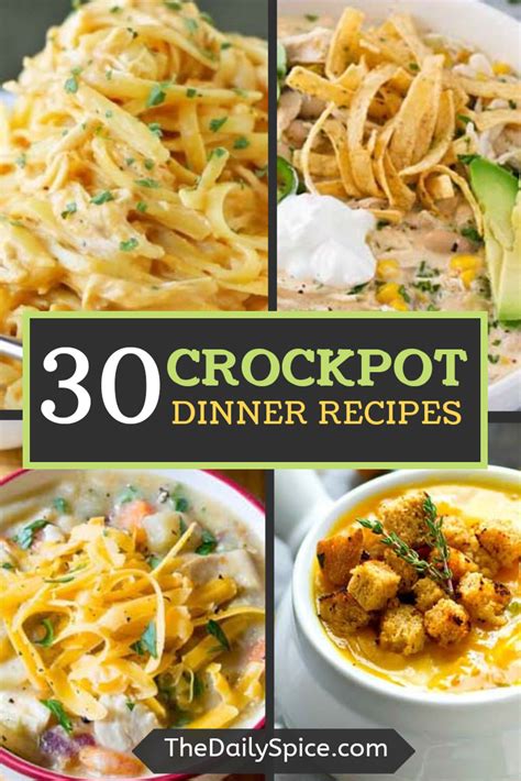 30 Quick And Easy Crockpot Dinner Recipes The Daily Spice Crockpot