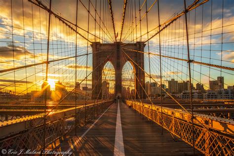 Sunrise On Brooklyn Bridge A Photo On Flickriver