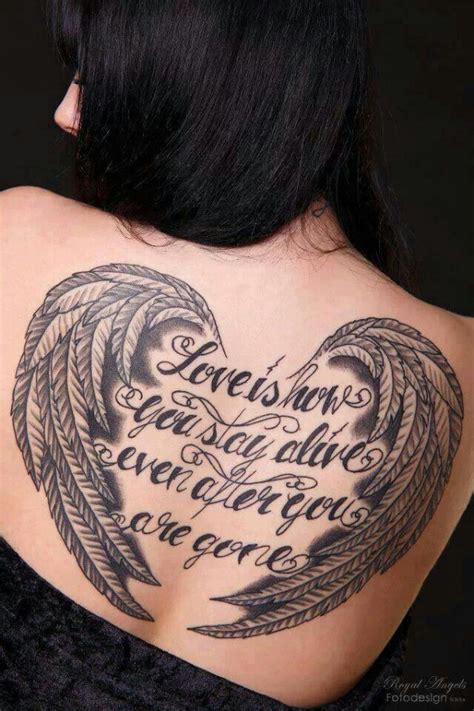 Woman Back Angel Wings Tattoo Tattoomagz › Tattoo Designs Ink